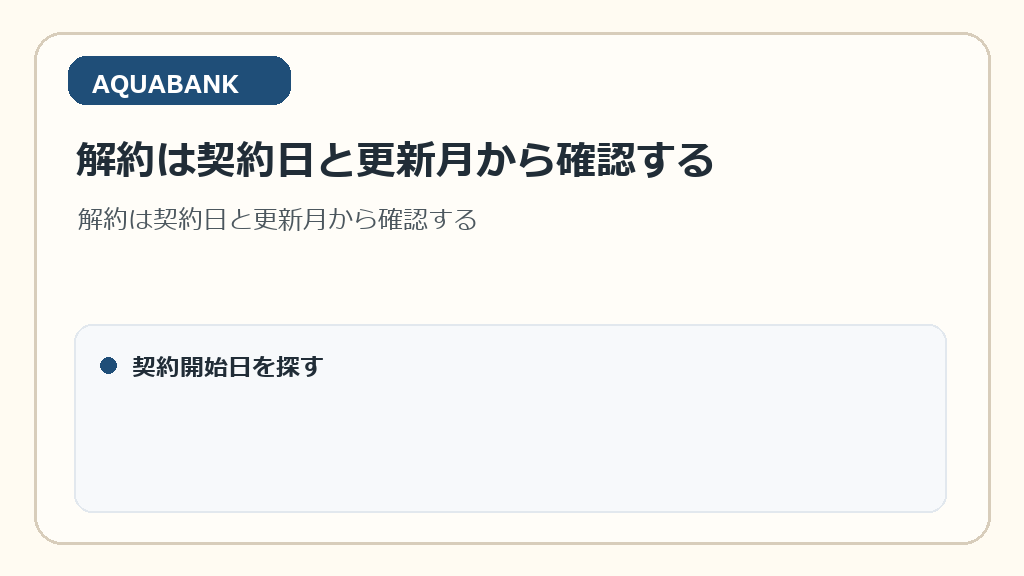 解約は契約日と更新月から確認する