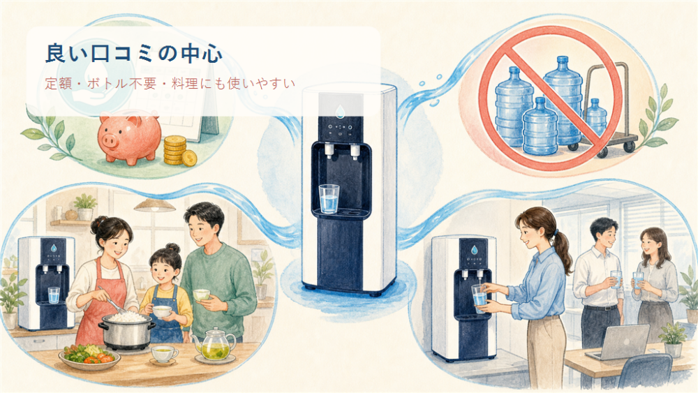 良い口コミは料金・ボトル不要・料理利用に集まる