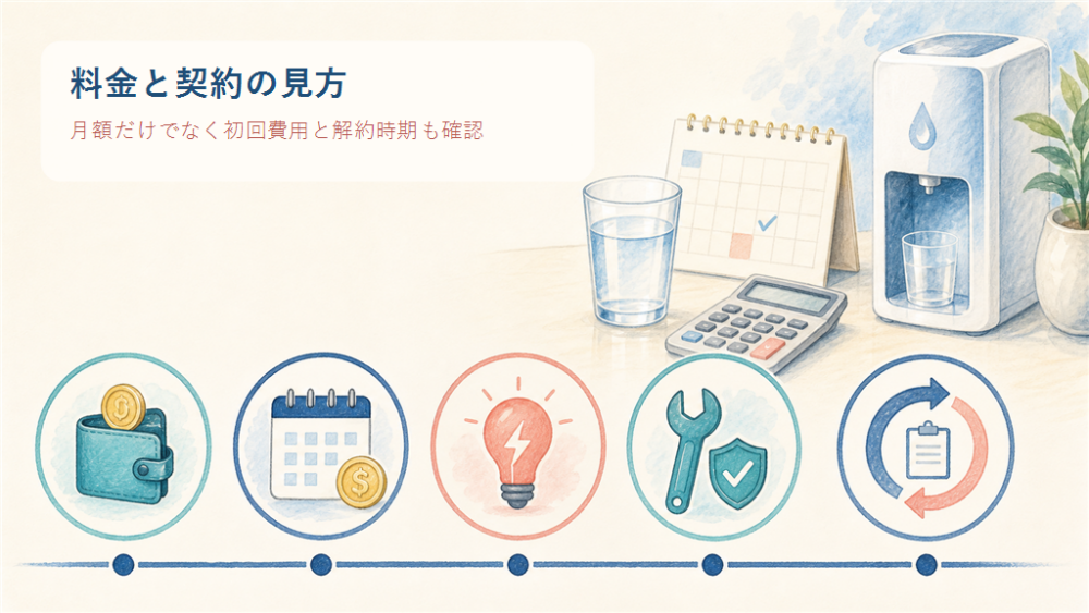 料金と解約条件は月額だけでなく初回費用・電気代・更新時期も見る